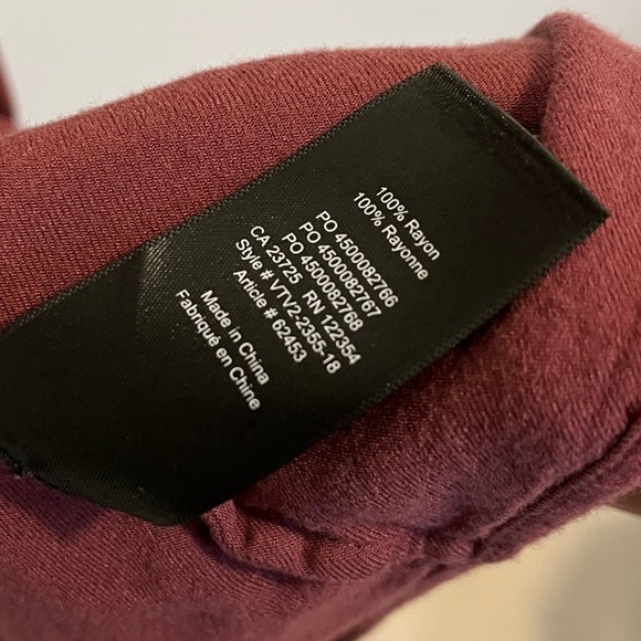 Aritzia Aitken Blouse Kimono Open Front Rayon Layering Top Red Azure Skies - Picture 6 of 13